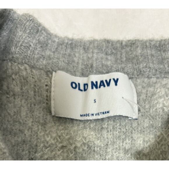 NWT Old Navy Women's Size S Knit Sweater Grey Cheetah Print Feminine Mob Wives - Picture 4 of 8